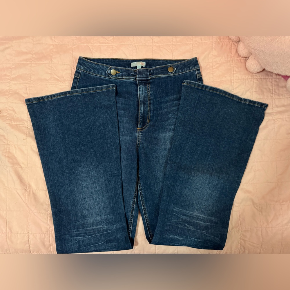 Gianni Bini Blue Flare & Wide Leg Jeans